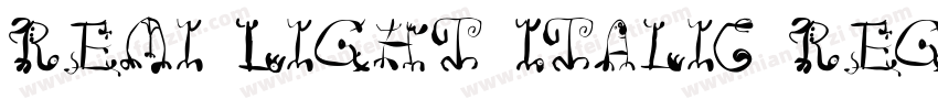 Remi Light Italic Regular字体转换